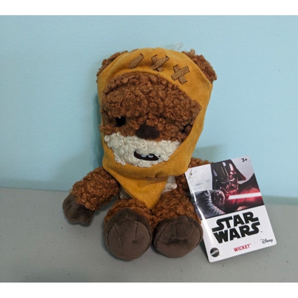 Disney Star Wars 8" WICKET Ewok Plush Character Toy by Mattel Age: 3+ NWT #027